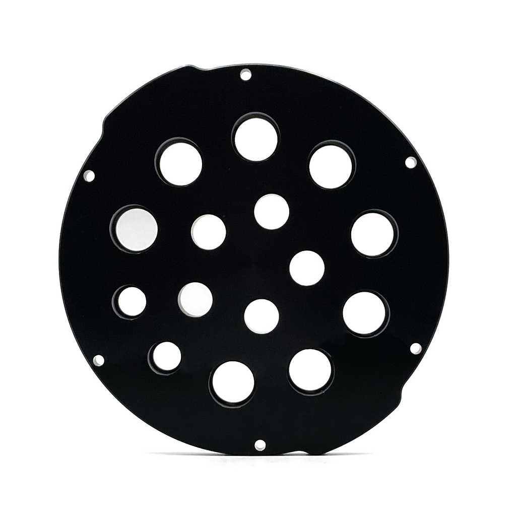 4" Aluminium End Cap 8X M14 - 7X M10