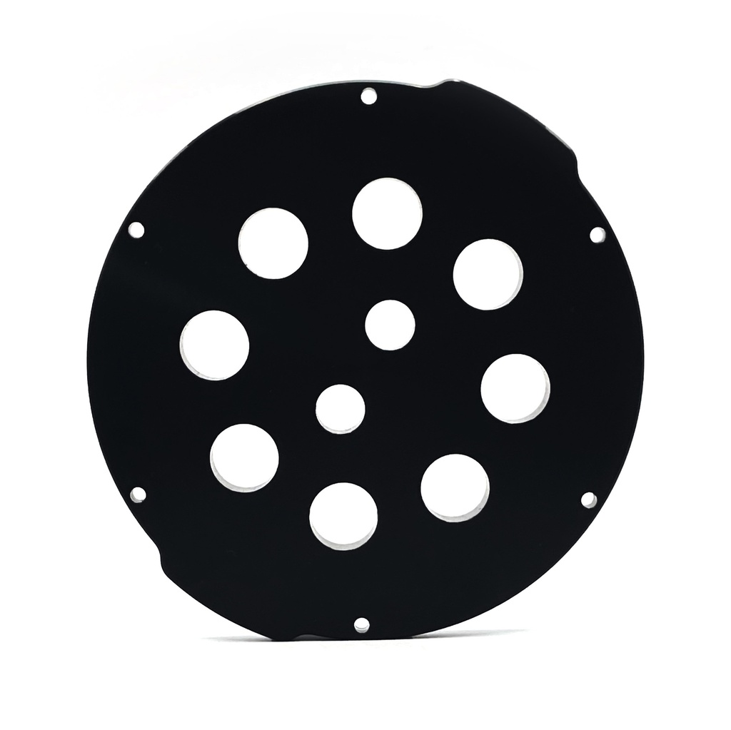 4" Aluminium End Cap 8X M14 - 2X M10 Hole