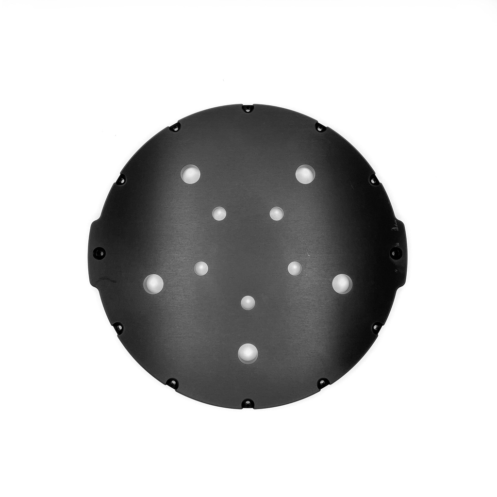 [101517] 8" Aluminium End Cap with 5x M14 - 5x M10