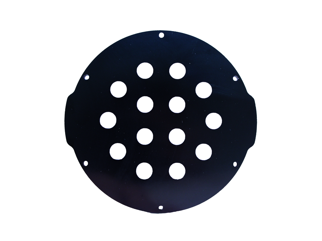 4" Aluminum End Cap with 14X M10 Hole