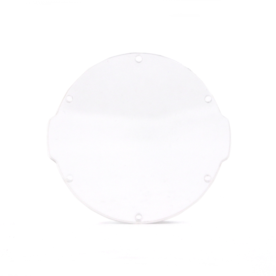 3" Clear Acrylic End Cap (non locking)