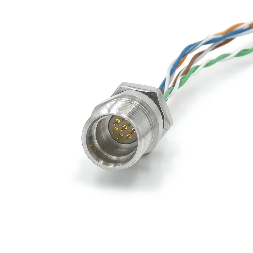 Cobalt Series Bulkhead Connector - 8-pin